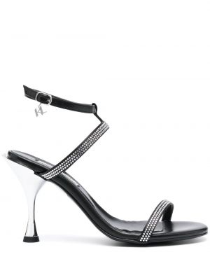 Leder sandale Karl Lagerfeld schwarz
