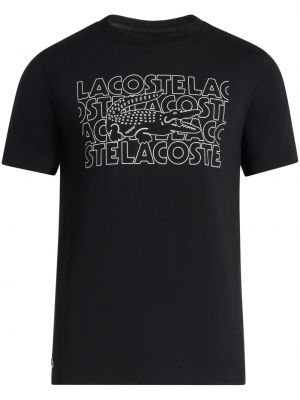 Koszulka bawełniana z nadrukiem Lacoste