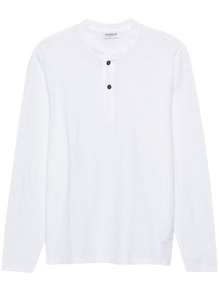 Bavlnené tričko Dondup biela