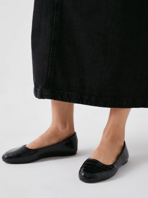 Балетки с круглым носком Dorothy Perkins черные