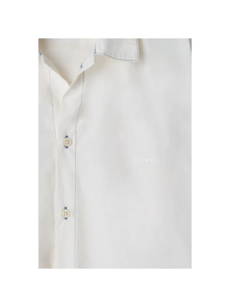 Camisa de algodón manga larga Sunnei blanco