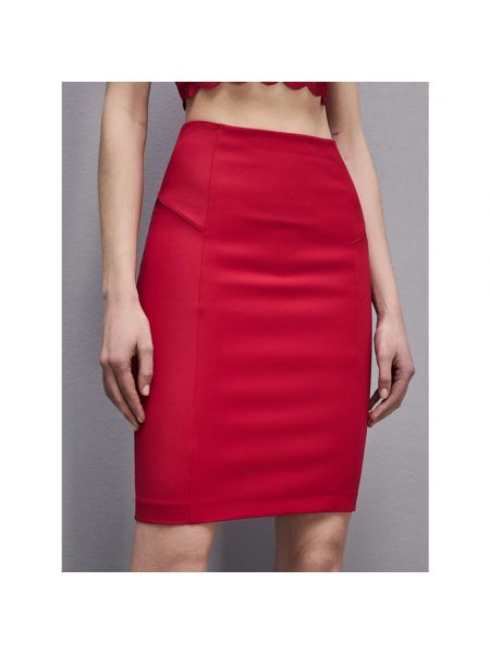 Mini falda Patrizia Pepe rojo