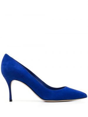 Wildleder pumps mit absatz Sergio Rossi blau