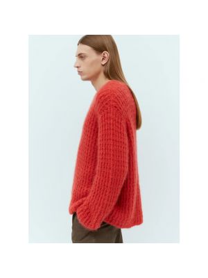 Sweter z kaszmiru The Row czerwony