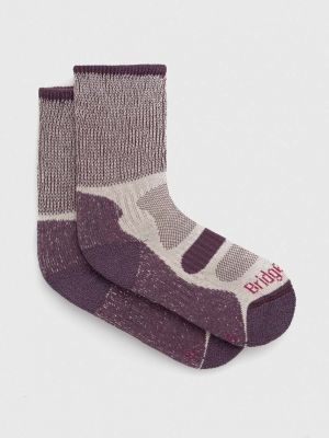 Чорапи Bridgedale виолетово
