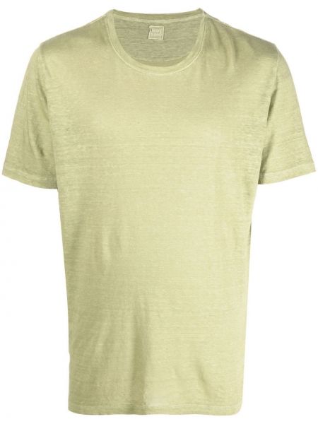 Lininis marškinėliai 120% Lino žalia