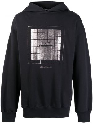 Raštuotas džemperis su gobtuvu A-cold-wall* juoda