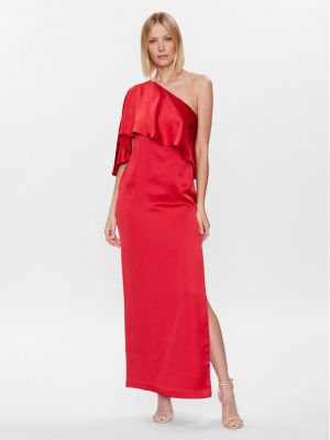 Večerna obleka Lauren Ralph Lauren rdeča