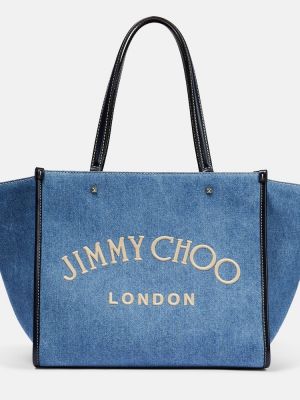 Geantă shopper Jimmy Choo albastru