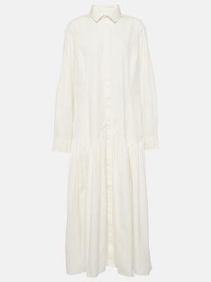 Хлопковое платье-рубашка Polo Ralph Lauren белое