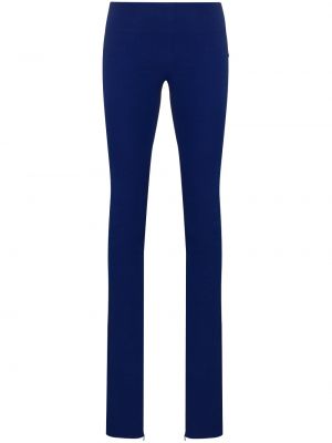 Панталон с ниска талия slim Maximilian Davis синьо
