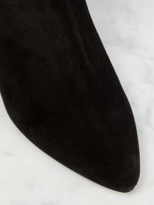 Semišové polokozačky Isabel Marant černé
