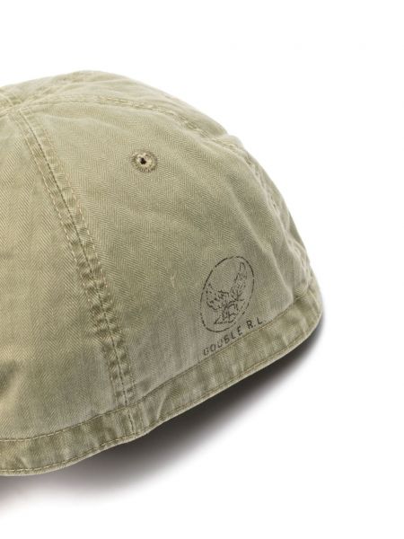 Kepurė su snapeliu su eglutės raštu Ralph Lauren Rrl žalia