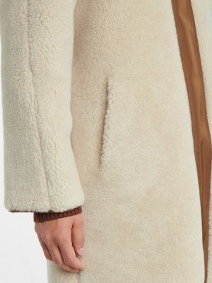 Oboustranný kašmírový hedvábný krátký kabát Loro Piana hnědý