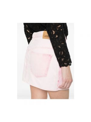 Spódnica jeansowa Isabel Marant różowa