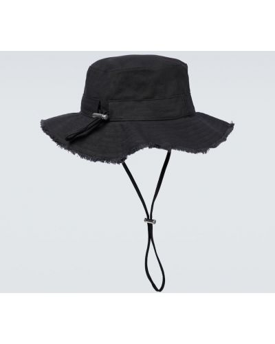 Sombrero de algodón Jacquemus negro