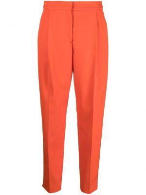 Pantaloni a vita alta Moschino arancione