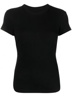Тениска с кръгло деколте Isabel Marant черно