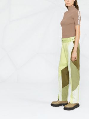 Proste spodnie Kiko Kostadinov zielone