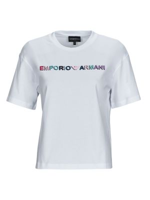 Rövid ujjú póló Emporio Armani fehér