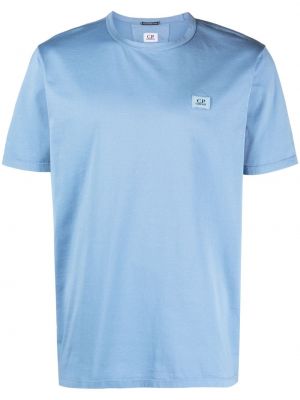 Bombažna majica C.p. Company modra