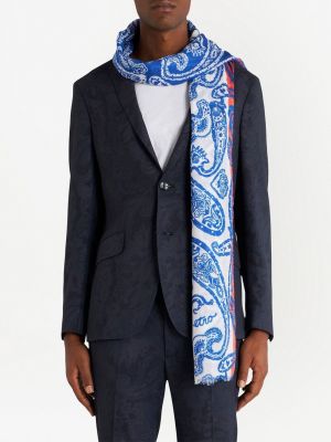 Schal mit print mit paisleymuster Etro blau