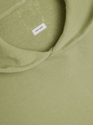 Bluza z kapturem bawełniana Visvim zielona
