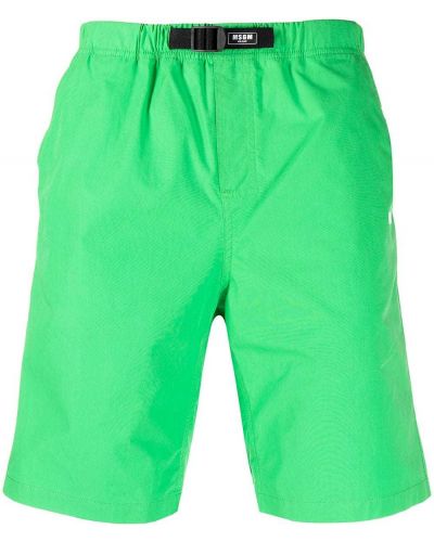 Pantalones cortos deportivos con estampado Msgm verde