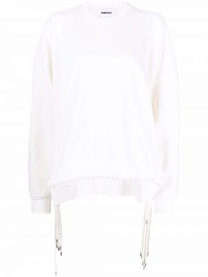 Cord sweatshirt mit rundem ausschnitt Ambush weiß