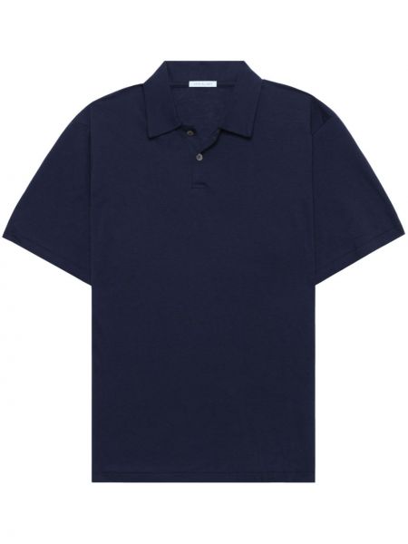 Medvilninis kašmyro polo marškinėliai John Elliott mėlyna