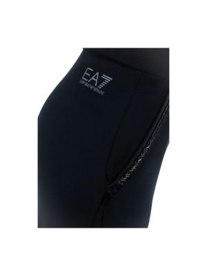 Spodnie sportowe z cyrkoniami Emporio Armani Ea7 czarne