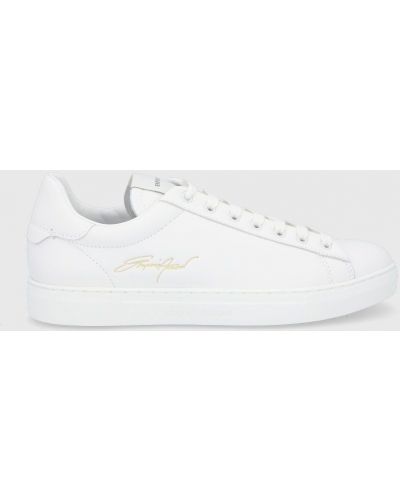 Кожаные ботинки Emporio Armani белые