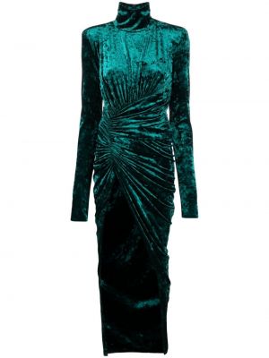 Aksamitna sukienka wieczorowa Alexandre Vauthier zielona