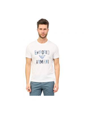 Koszulka casual Emporio Armani Ea7 biała