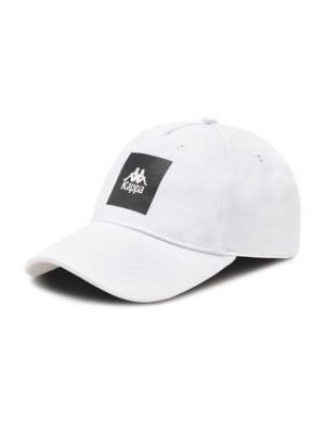 Biała czapka z daszkiem Kappa