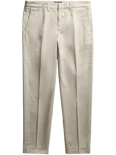 Pantalon chino en coton Fay gris