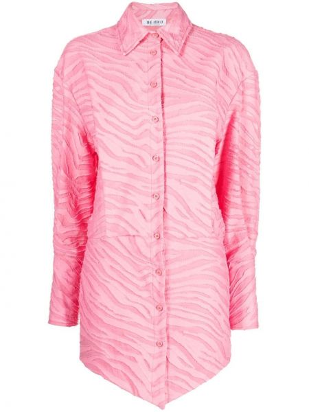 Mini-abito di cotone The Attico rosa