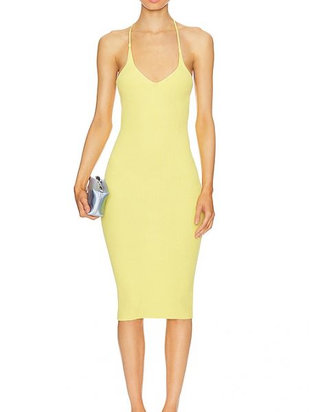 Kleid mit rückenausschnitt Superdown gelb