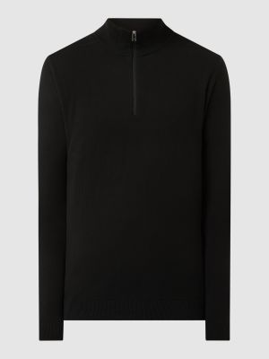 Dzianinowa bluza ze stójką Selected Homme czarna