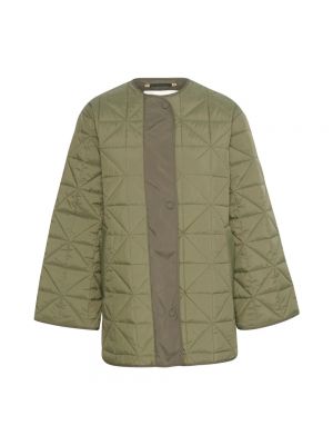 Pikowana kurtka Inwear zielona