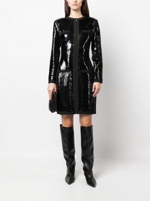 Manteau à paillettes Chanel Pre-owned noir