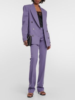Blazer de lana oversized Stella Mccartney violeta