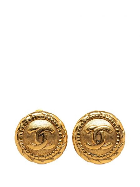 Klambriga kõrvarõngad Chanel Pre-owned kuldne