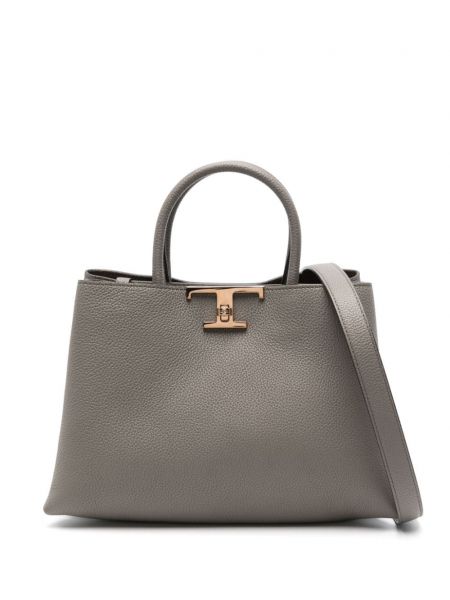 Læder shopping bag Tod's grøn