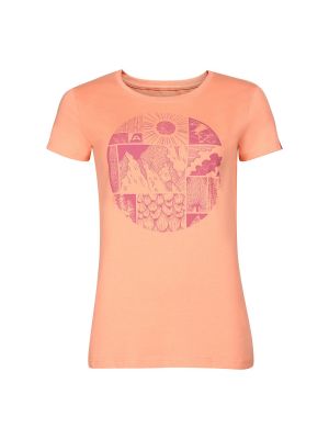 Памучна тениска Alpine Pro розово