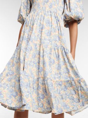Květinové bavlněné midi šaty Polo Ralph Lauren