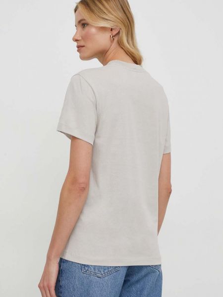 Bavlněné tričko Calvin Klein šedé