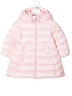 Ned lang pels for jenter Moncler Enfant rosa