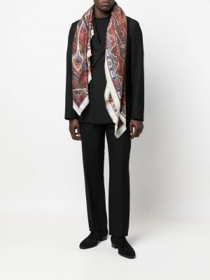 Schal mit print mit paisleymuster Saint Laurent Pre-owned rot