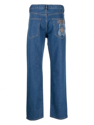 Straight fit džíny Moschino modré